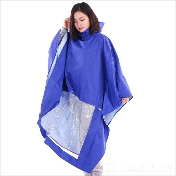 Áo mưa cánh dơi xanh biển